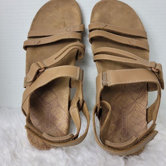 Merrell Sandspur Rose Convert Womens Size 10 Sandals Tobacco Pomegranate J002692 - Picture 8 of 10